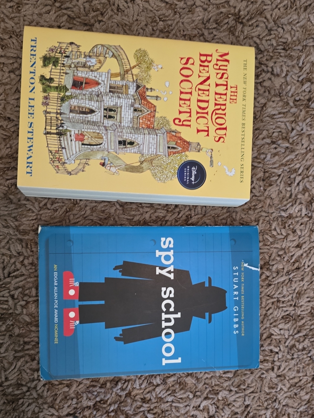 The Mysterious Benedict Society & Spy School - Yellow and Blue Paperback Set